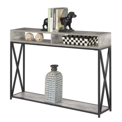 Tucson Deluxe 2 Tier Console Table Faux Birch - Breighton Home 4 Tucson Deluxe 2 Tier Console Table Faux Birch - Breighton Home - Image 2