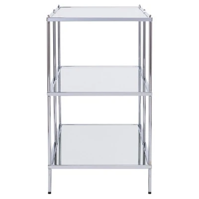 Benton Glam Mirrored Console Table - Chrome - Aiden Lane 7 Benton Glam Mirrored Console Table - Chrome - Aiden Lane - Image 5