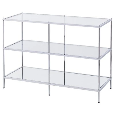 Benton Glam Mirrored Console Table - Chrome - Aiden Lane 8 Benton Glam Mirrored Console Table - Chrome - Aiden Lane - Image 6