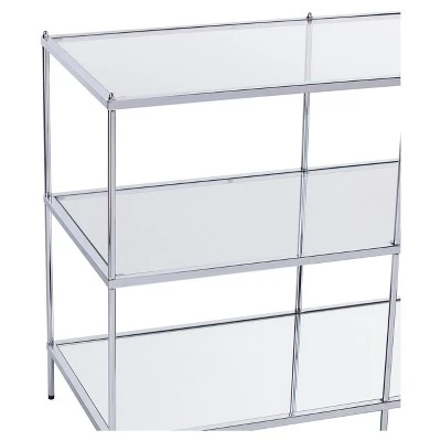 Benton Glam Mirrored Console Table - Chrome - Aiden Lane 9 Benton Glam Mirrored Console Table - Chrome - Aiden Lane - Image 7