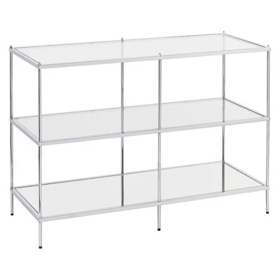 Benton Glam Mirrored Console Table - Chrome - Aiden Lane 10 Benton Glam Mirrored Console Table - Chrome - Aiden Lane - Image 8