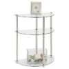 Classic Glass 3 Tier Entryway Table Clear Glass - Breighton Home 2 Classic Glass 3 Tier Entryway Table Clear Glass - Breighton Home -Console Tables Sales unnamed file 2890
