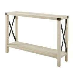Sophie Rustic Farmhouse X Frame Entry Table - Saracina Home Gray Wash -Console Tables Sales unnamed file 29