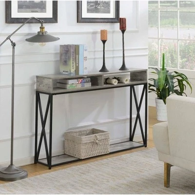 Tucson Deluxe 2 Tier Console Table Faux Birch - Breighton Home 7 Tucson Deluxe 2 Tier Console Table Faux Birch - Breighton Home - Image 5