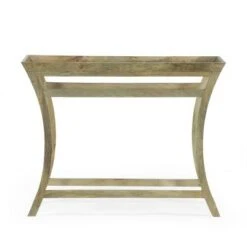 Meagher Rustic Handcrafted Mango Wood Console Table Natural - Christopher Knight Home