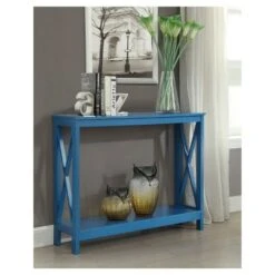 Oxford Console Table Blue - Breighton Home