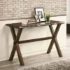 Coupla Cross X Leg Sofa Table Walnut - HOMES: Inside + Out -Console Tables Sales unnamed file 2953