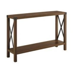 Sophie Rustic Farmhouse X Frame Entry Table - Saracina Home Gray Wash -Console Tables Sales unnamed file 30