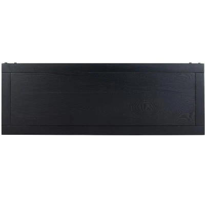 Dinesh Console With Storage Shelf - Black/Dark Walnut - Safavieh 6 Dinesh Console With Storage Shelf - Black/Dark Walnut - Safavieh - Image 4