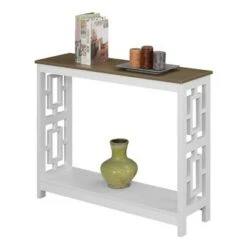 Town Square Console Table with Shelf Driftwood/White - Breighton Home 9 Town Square Console Table with Shelf Driftwood/White - Breighton Home -Console Tables Sales unnamed file 3033