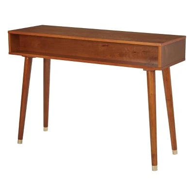 Cupertino Console Table Light Walnut - OSP Home Furnishings 4 Cupertino Console Table Light Walnut - OSP Home Furnishings - Image 2