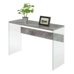 Soho Console Table Gray Faux Marble - Breighton Home -Console Tables Sales unnamed file 3067