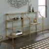 International Luxury Console Table Satin Gold/Clear Glass Finish - Sauder -Console Tables Sales unnamed file 3068