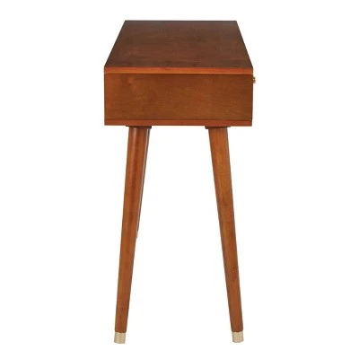 Cupertino Console Table Light Walnut - OSP Home Furnishings 6 Cupertino Console Table Light Walnut - OSP Home Furnishings - Image 4