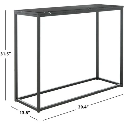 Baize Console Table - Black - Safavieh 4 Baize Console Table - Black - Safavieh - Image 2