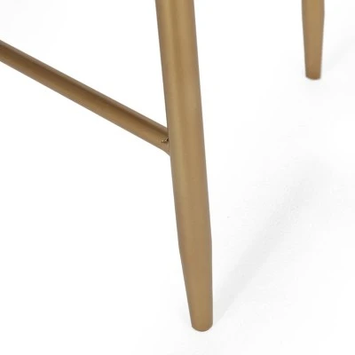 Tuttle Rustic Glam Console Table with Wicker Accents Walnut/Natural/Antique Gold - Christopher Knight Home 11 Tuttle Rustic Glam Console Table with Wicker Accents Walnut/Natural/Antique Gold - Christopher Knight Home - Image 9