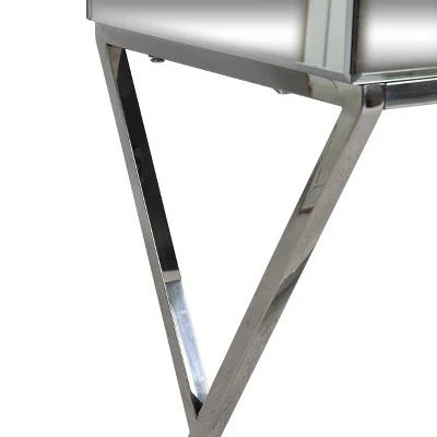 Murley Modern Glam Console Table with Mirror Tabletop Silver - Christopher Knight Home 7 Murley Modern Glam Console Table with Mirror Tabletop Silver - Christopher Knight Home - Image 5