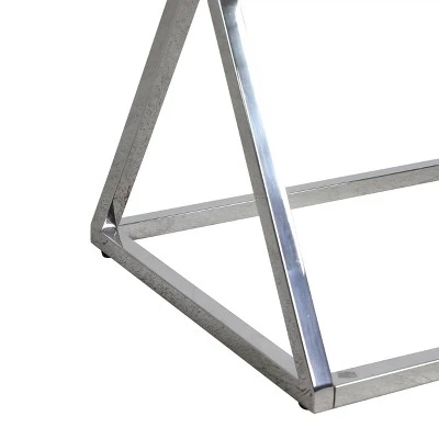 Murley Modern Glam Console Table with Mirror Tabletop Silver - Christopher Knight Home 8 Murley Modern Glam Console Table with Mirror Tabletop Silver - Christopher Knight Home - Image 6