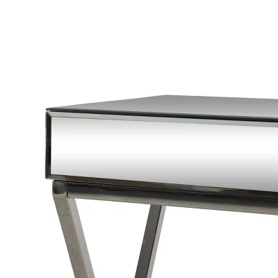 Murley Modern Glam Console Table with Mirror Tabletop Silver - Christopher Knight Home 9 Murley Modern Glam Console Table with Mirror Tabletop Silver - Christopher Knight Home - Image 7