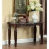 Mullie Traditional Faux Marble Top Sofa Table Brown - HOMES: Inside + Out 1 Mullie Traditional Faux Marble Top Sofa Table Brown - HOMES: Inside + Out -Console Tables Sales unnamed file 3115