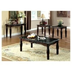 Mullie Traditional Faux Marble Top Sofa Table Brown - HOMES: Inside + Out 5 Mullie Traditional Faux Marble Top Sofa Table Brown - HOMES: Inside + Out -Console Tables Sales unnamed file 3116