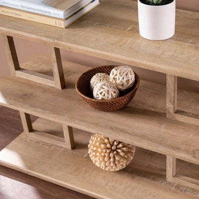 Aylbath Geometric Console Table Natural - Aiden Lane 5 Aylbath Geometric Console Table Natural - Aiden Lane - Image 3