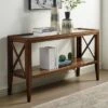 Mabel Tempered Glass Top Sofa Table - HOMES: Inside + Out Dark Oak 1 Mabel Tempered Glass Top Sofa Table - HOMES: Inside + Out Dark Oak -Console Tables Sales unnamed file 3140
