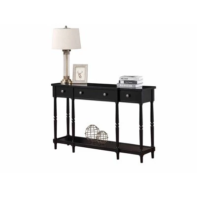 Breighton Home Cheyenne Console Table - Johar Furniture Black 4 Breighton Home Cheyenne Console Table - Johar Furniture Black - Image 2
