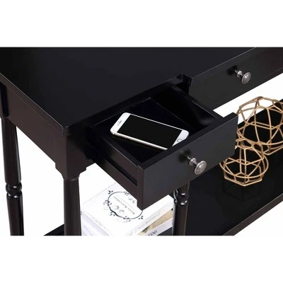 Breighton Home Cheyenne Console Table - Johar Furniture Black 5 Breighton Home Cheyenne Console Table - Johar Furniture Black - Image 3