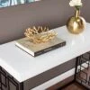 Cobepers Contemporary Console Table Brown/White - Aiden Lane 2 Cobepers Contemporary Console Table Brown/White - Aiden Lane -Console Tables Sales unnamed file 3158