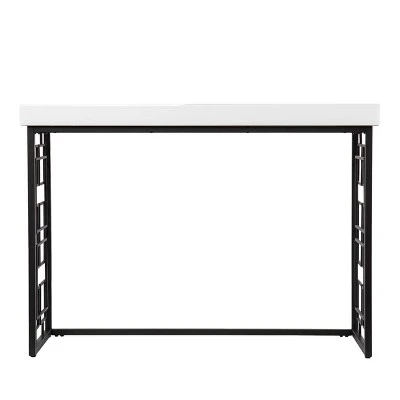 Cobepers Contemporary Console Table Brown/White - Aiden Lane 4 Cobepers Contemporary Console Table Brown/White - Aiden Lane - Image 2