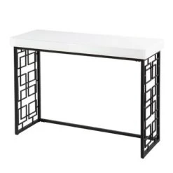 Cobepers Contemporary Console Table Brown/White - Aiden Lane 12 Cobepers Contemporary Console Table Brown/White - Aiden Lane -Console Tables Sales unnamed file 3160