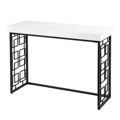 Cobepers Contemporary Console Table Brown/White - Aiden Lane 5 Cobepers Contemporary Console Table Brown/White - Aiden Lane - Image 3