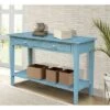 Spencer Console Server Table Antique Ocean Blue - International Concepts 2 Spencer Console Server Table Antique Ocean Blue - International Concepts -Console Tables Sales unnamed file 3166