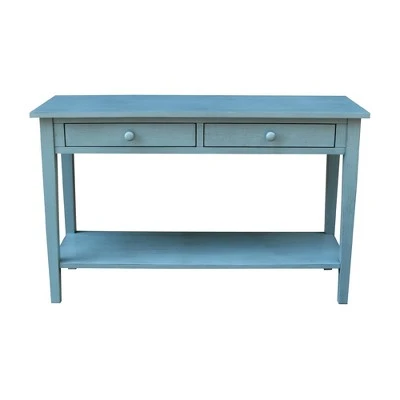 Spencer Console Server Table Antique Ocean Blue - International Concepts 4 Spencer Console Server Table Antique Ocean Blue - International Concepts - Image 2