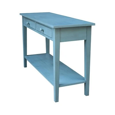 Spencer Console Server Table Antique Ocean Blue - International Concepts 5 Spencer Console Server Table Antique Ocean Blue - International Concepts - Image 3