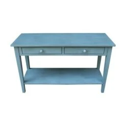Spencer Console Server Table Antique Ocean Blue - International Concepts 18 Spencer Console Server Table Antique Ocean Blue - International Concepts -Console Tables Sales unnamed file 3173