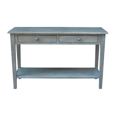 Spencer Console Server Table Antique Washed Heather Gray - International Concepts 4 Spencer Console Server Table Antique Washed Heather Gray - International Concepts - Image 2