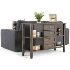 44" Essex Medium Storage Cabinet Mahogany Brown - WyndenHall