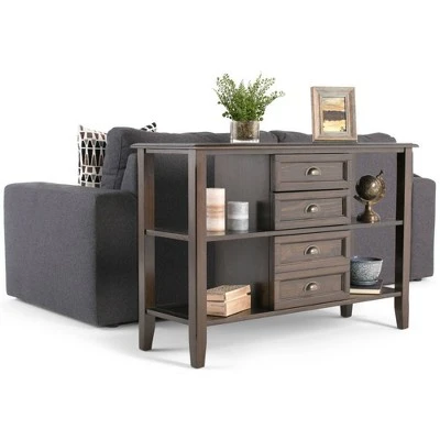 44" Essex Medium Storage Cabinet Mahogany Brown - WyndenHall 3 44" Essex Medium Storage Cabinet Mahogany Brown - WyndenHall