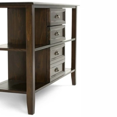 44" Essex Medium Storage Cabinet Mahogany Brown - WyndenHall 4 44" Essex Medium Storage Cabinet Mahogany Brown - WyndenHall - Image 2