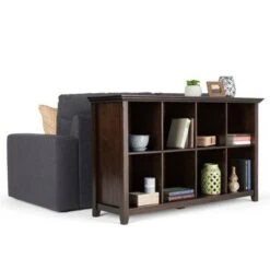 Normandy 8 Cube Storage Sofa Table - Wyndenhall Gold/brown