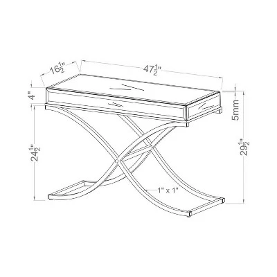 Lila Console Table Chrome - HOMES: Inside + Out 5 Lila Console Table Chrome - HOMES: Inside + Out - Image 3