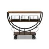 Frieda Industrial Farmhouse Wood and Black Metal Console Cart Walnut Brown - Baxton Studio 1 Frieda Industrial Farmhouse Wood and Black Metal Console Cart Walnut Brown - Baxton Studio -Console Tables Sales unnamed file 3266