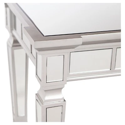 Glenrose Glam Mirrored Console Table - Matte Silver - Aiden Lane 9 Glenrose Glam Mirrored Console Table - Matte Silver - Aiden Lane - Image 7