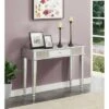 French Country 1 Drawer Mirrored Desk Console Table Silver - Breighton Home 2 French Country 1 Drawer Mirrored Desk Console Table Silver - Breighton Home -Console Tables Sales unnamed file 3320