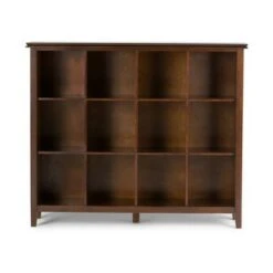 448" Stratford 12 Cube Storage Russet Brown - WyndenHall 11 448" Stratford 12 Cube Storage Russet Brown - WyndenHall -Console Tables Sales unnamed file 3331