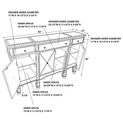 Falcone Console Silver - Powell Company 10 Falcone Console Silver - Powell Company - Image 8