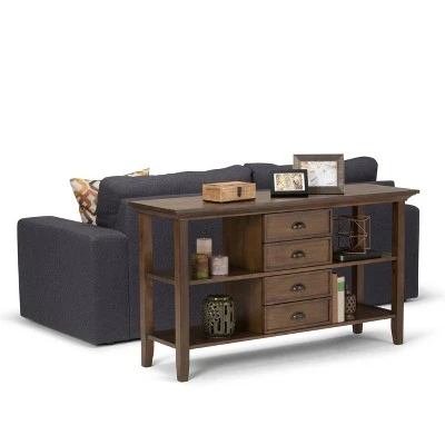 Mansfield Console Sofa Table - WyndenHall Distressed Gray 3 Mansfield Console Sofa Table - WyndenHall Distressed Gray