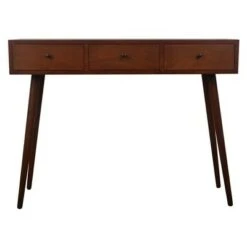 Decor Therapy Mid Century Three Drawer Wood Console Table - Décor Therapy Walnut -Console Tables Sales unnamed file 3357